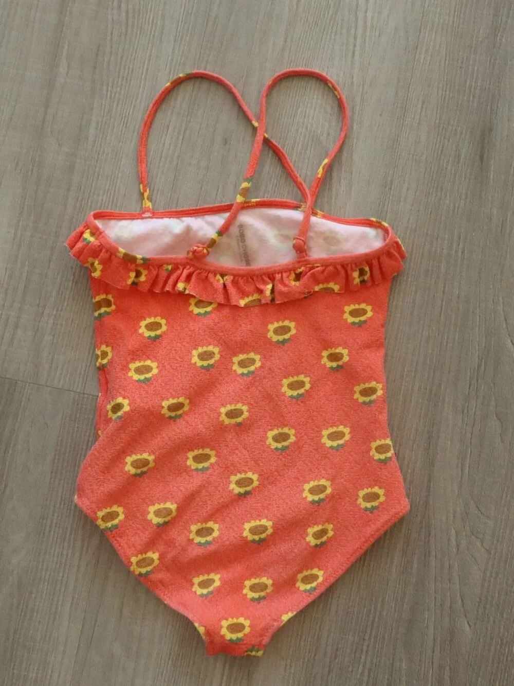 BOBO CHOSES girls swimsuit sunflower orange summer designer 8 9 yrs lux fun pool